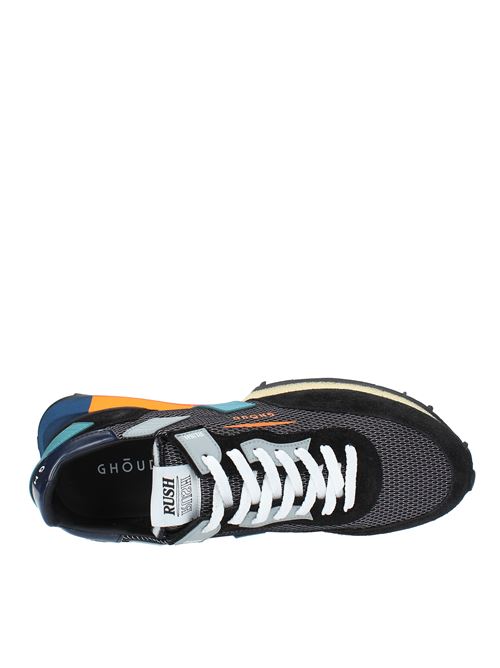 Sneakers modello RUSH GROOVE in camoscio e tessuto GHOUD | RGLM MS04NERO